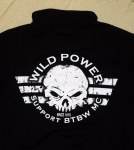 Mobile Preview: Wild Power Sweatjacke Stehkragen, Zip - Skull Support - schwarz