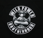 Preview: Wild Power Sweatjacke Stehkragen, Zip - Viking Cross - schwarz