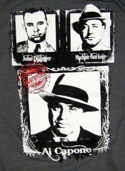 Machinegun Streetwear T-Shirt Guarantee/Gangster Backprint, grey