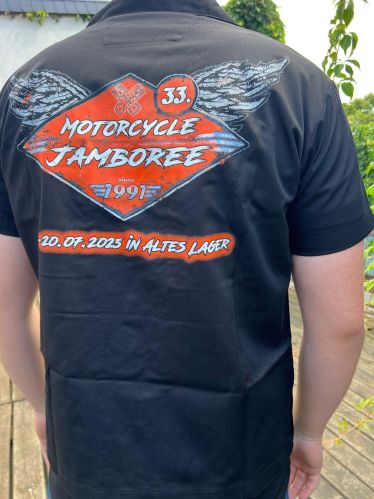 Hemd, 33.Motorcycle Jamboree, schwarz, 2025