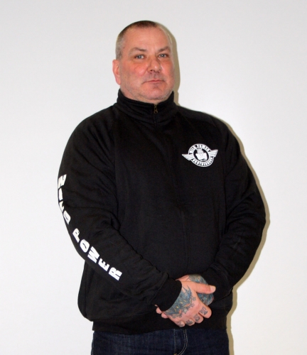 Wild Power Sweatjacke Stehkragen, Zip - Viking Cross - schwarz