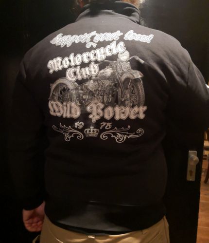 Wild Power Sweatjacke "Moped", Stehkragen, Zip, schwarz
