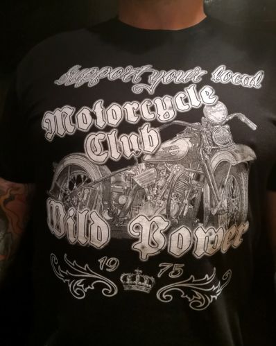 Wild Power T Shirt "Moped" schwarz