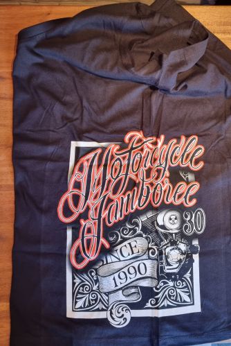 Girl T-Shirt V-Ausschnitt, 30.Motorcycle Jamboree schwarz