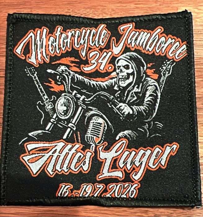 Patch / Aufnäher 34.Motorcycle Jamboree 2026