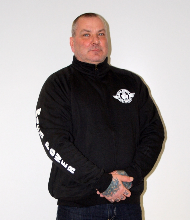 Wild Power Sweatjacke Stehkragen, Zip - Viking Cross - schwarz