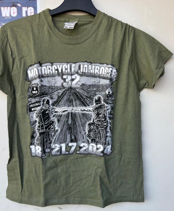 Kids, T-Shirt, 33.Motorcycle Jamboree, grün, 2025