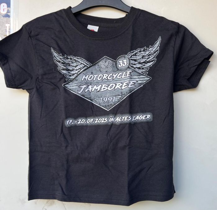 Kids, T-Shirt, 33.Motorcycle Jamboree, schwarz, 2025
