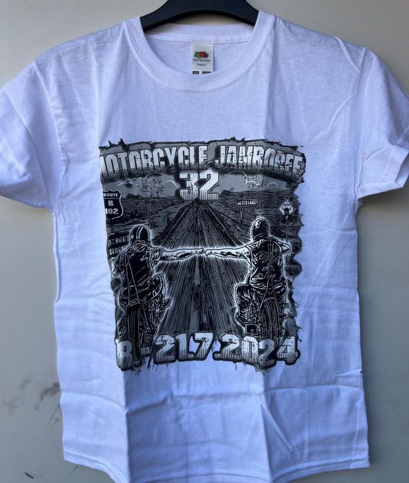 Kids, T-Shirt, 33.Motorcycle Jamboree, weiß, 2025