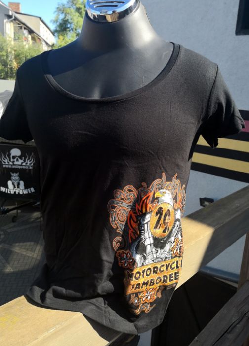 Girl T-Shirt Rund-Ausschnitt 29.Motorcycle Jamboree schwarz
