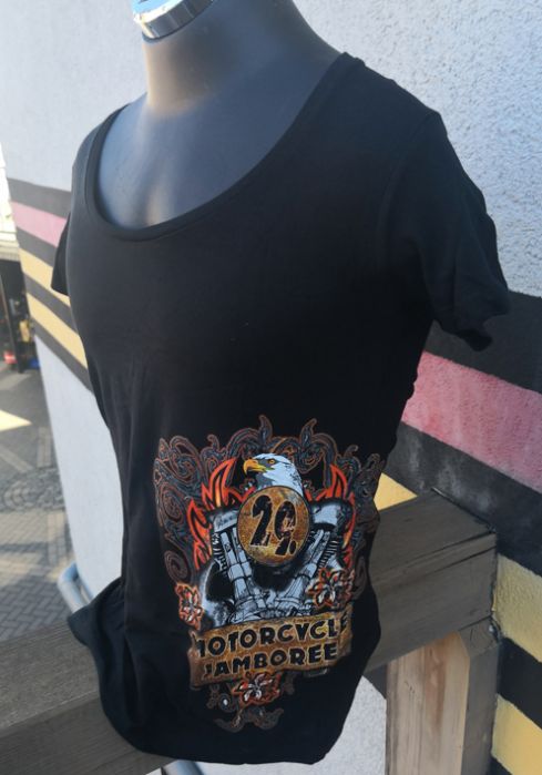 Girl T-Shirt Rund-Ausschnitt 29.Motorcycle Jamboree schwarz