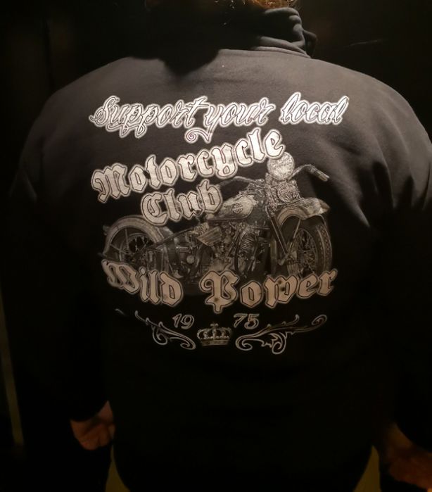 Wild Power Sweatjacke "Moped", Stehkragen, Zip, schwarz