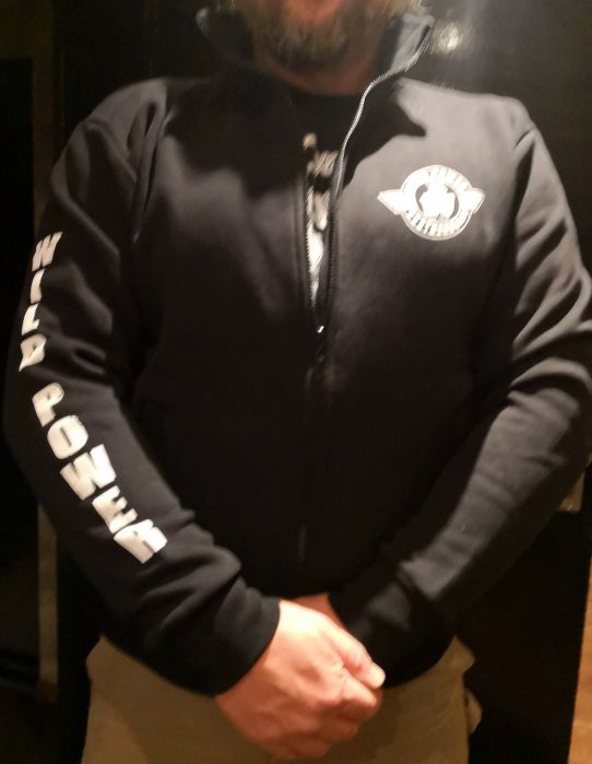 Wild Power Sweatjacke "Moped", Stehkragen, Zip, schwarz